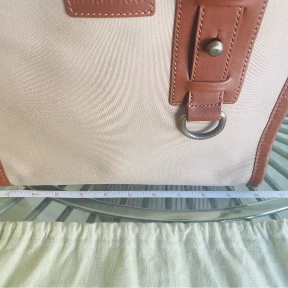 Burberry Nova Check Tan, Canvas and Leather Tote with Dust Cover - Picture 13 of 16